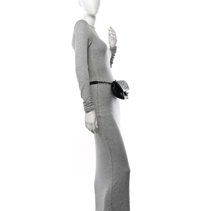 Chanel Calfskin Quilted CC Uniform Flap Belt Bag Black 2 of 11