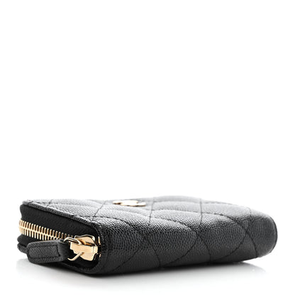 Chanel Caviar Quilted Classic Zipped Coin Purse Black 4 of 8