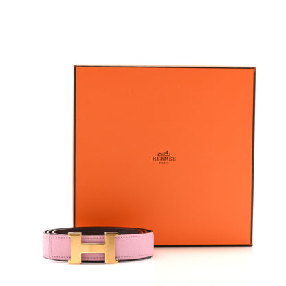 Hermes Swift Epsom 24mm Constance H Belt 85 34 Mauve Sylvestre Rouge Sellier 7 of 7