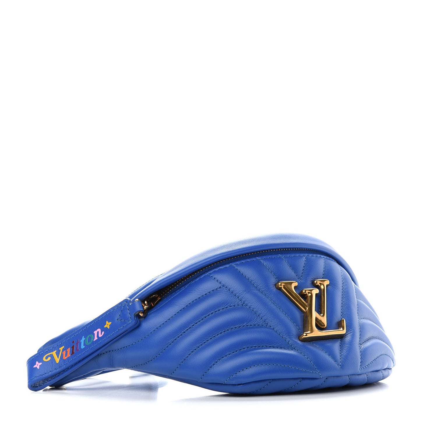 Calfskin New Wave Bumbag Blue Neon