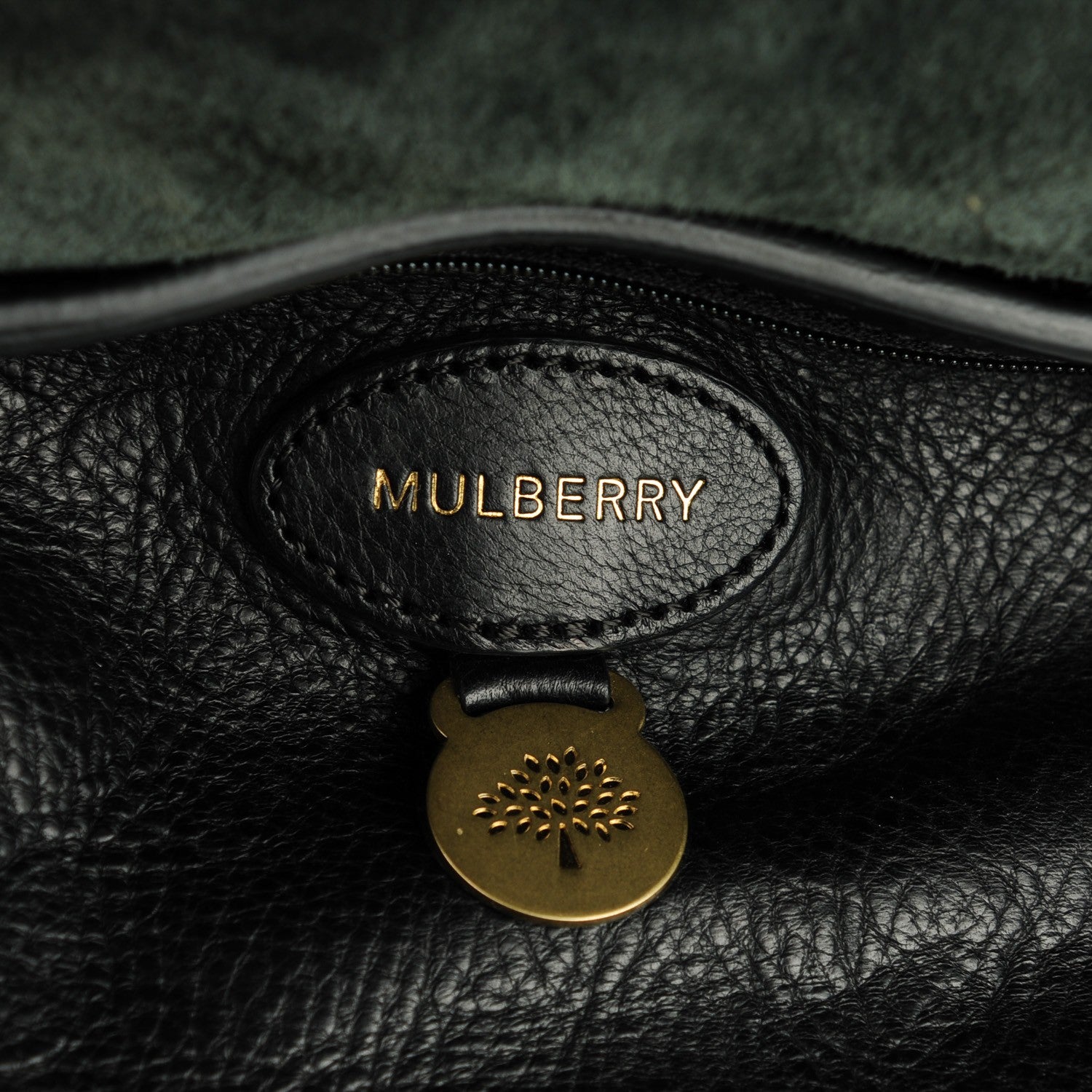 Mulberry Classic Grain Small Bayswater Black 6 of 7