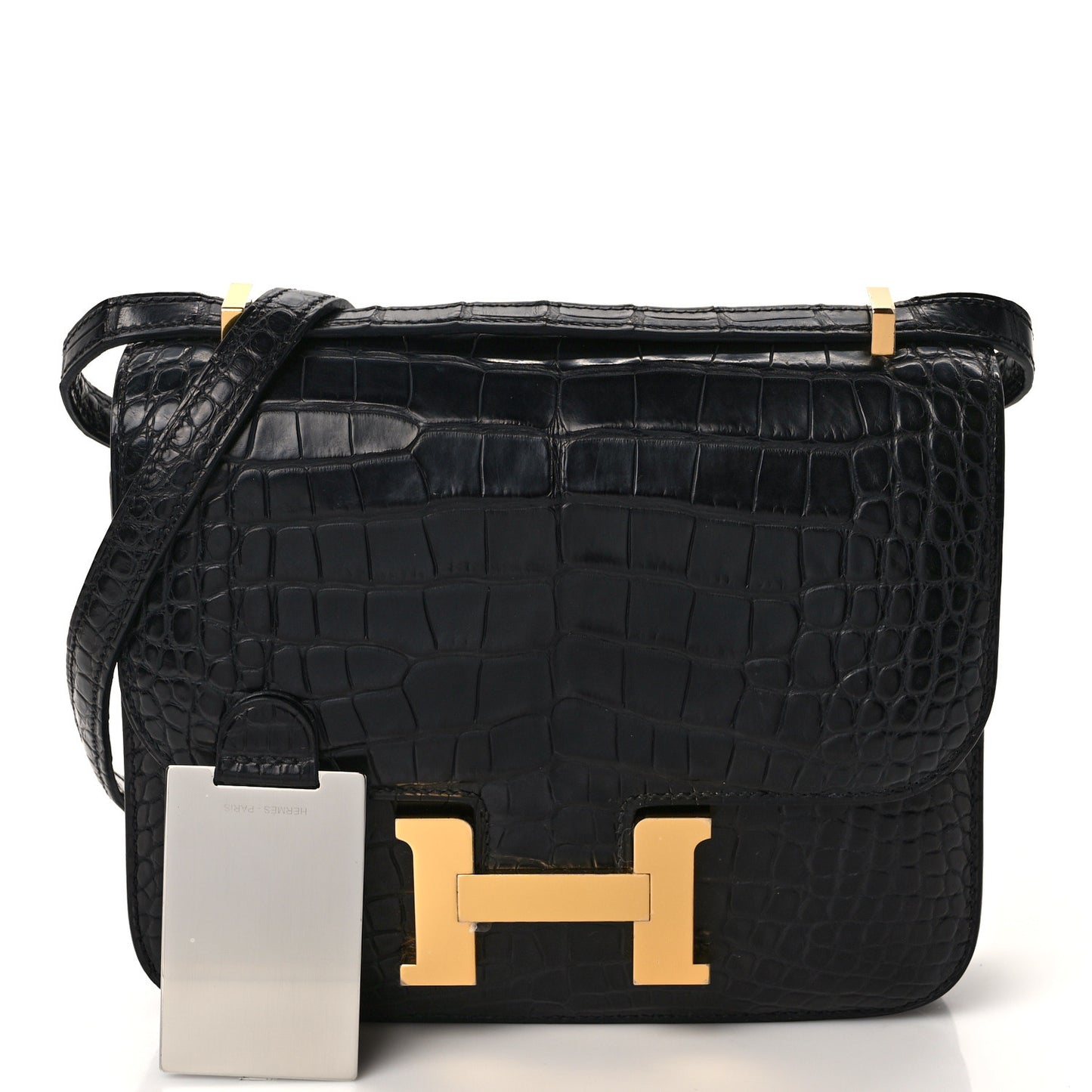 Matte Alligator Constance 18 Black