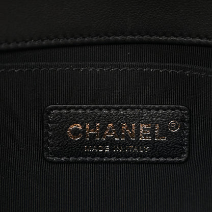 Chanel Lambskin Quilted Medium Boy Flap Black 6 of 10