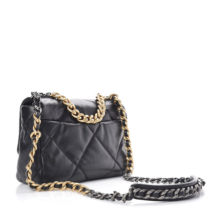 Chanel Lambskin Quilted Medium 19 Flap Black 3 of 11