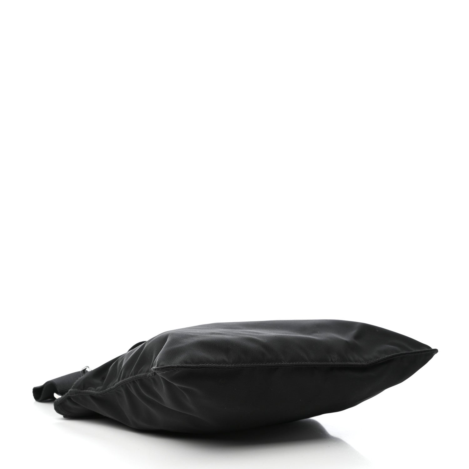 Prada Tessuto Nylon Saffiano Flat Messenger Bag Black 4 of 8
