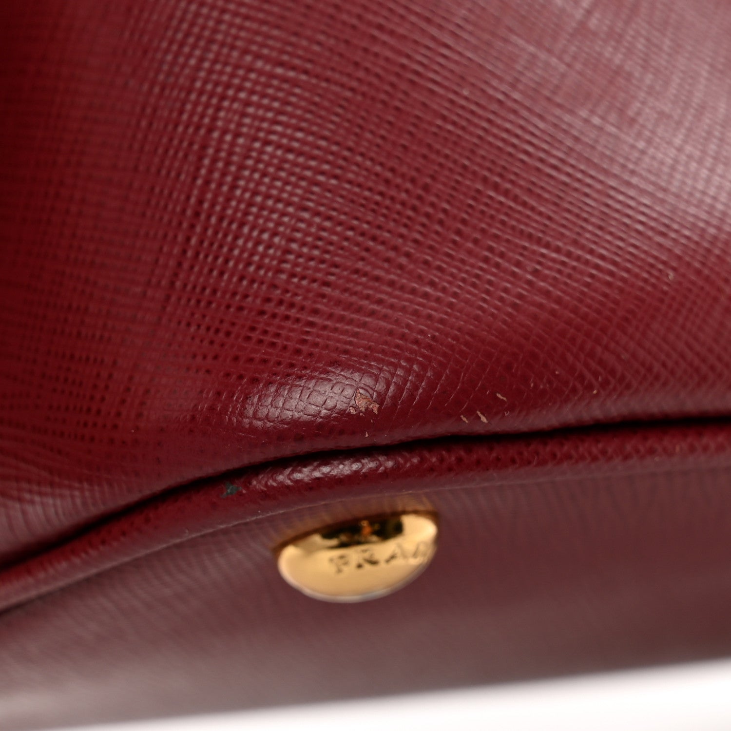 Prada Saffiano Lux Medium Open Promenade Tote Cerise 10 of 10