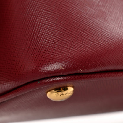 Prada Saffiano Lux Medium Open Promenade Tote Cerise 10 of 10