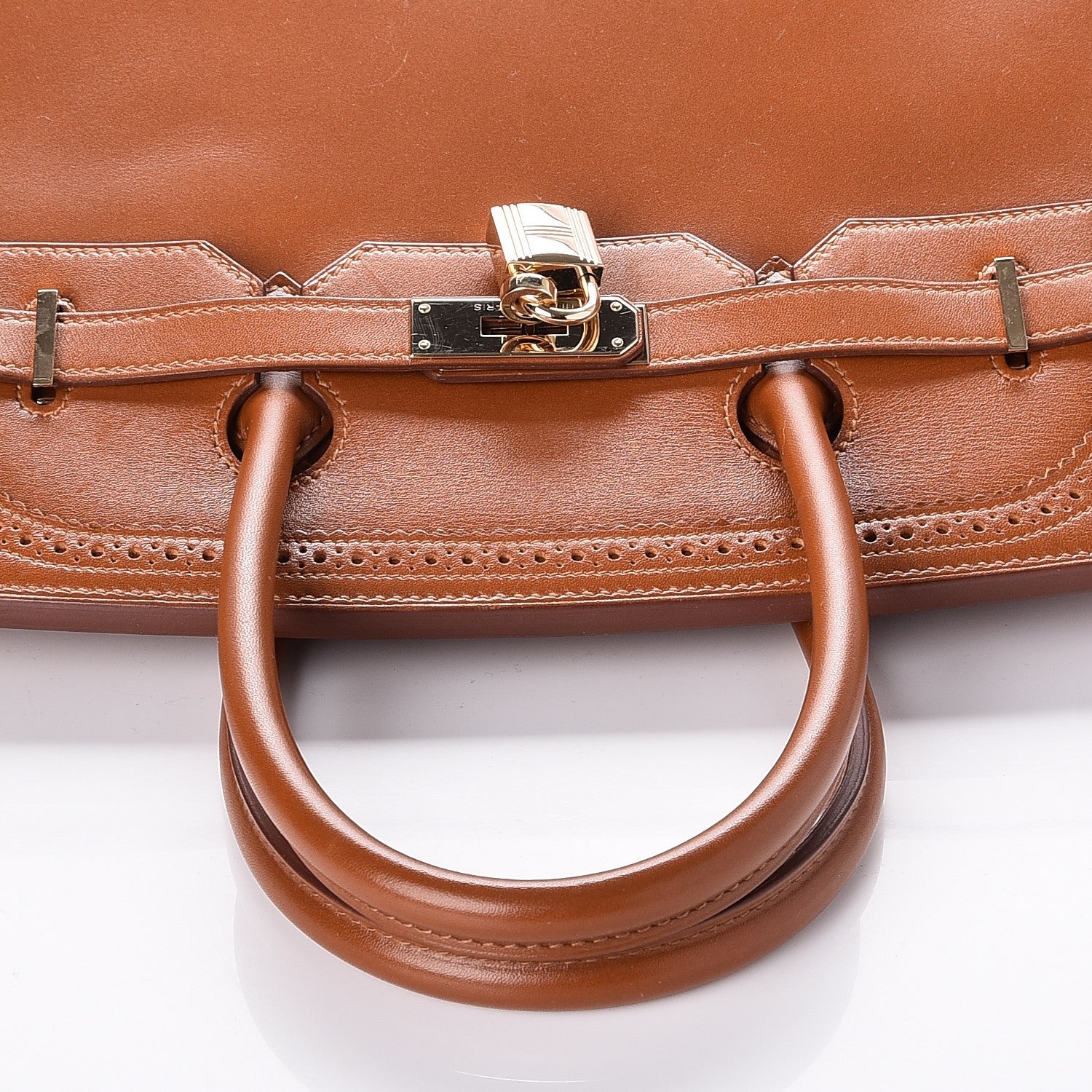 Hermes Tadelakt Ghillies Birkin 35 Fauve 27 of 29