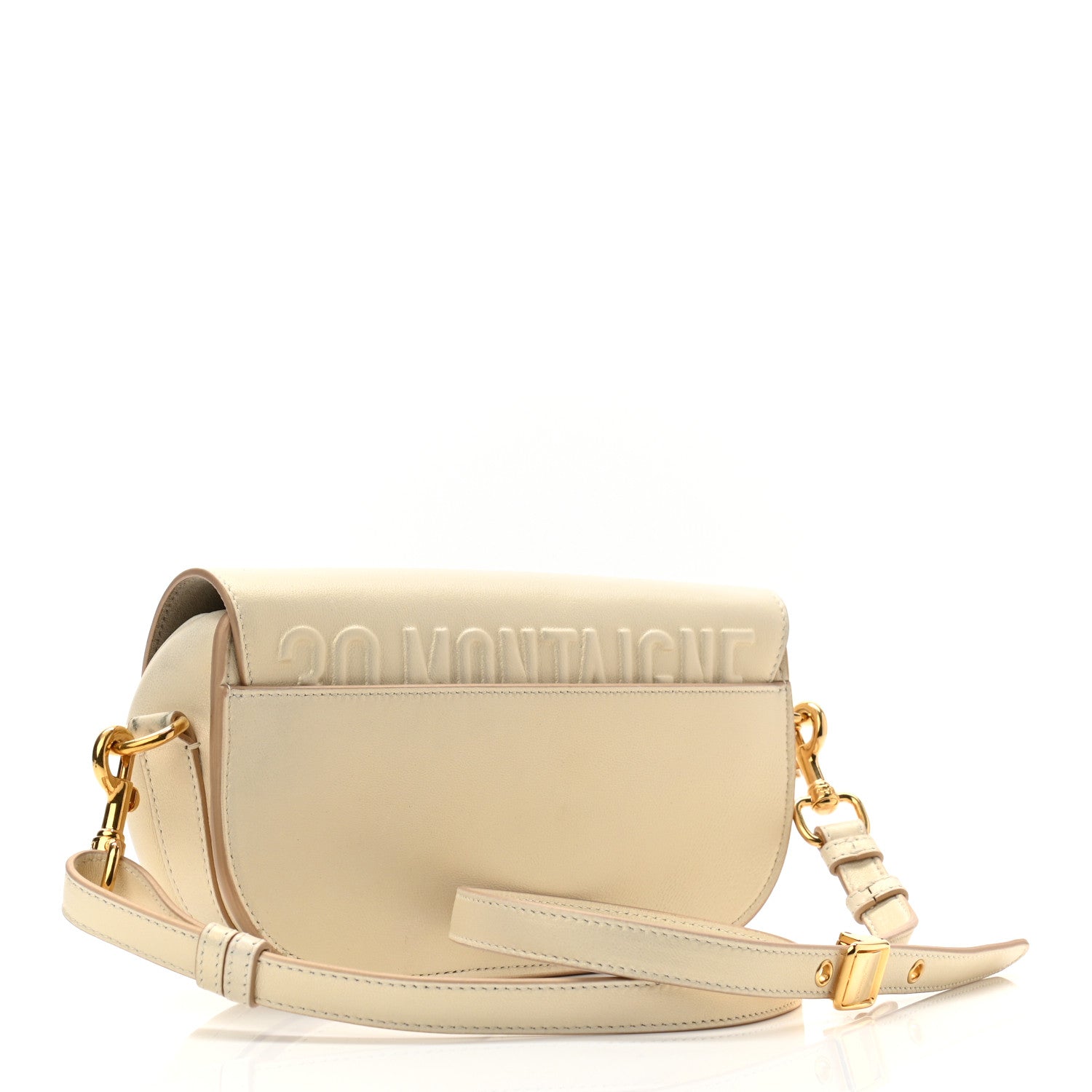 Christian Dior Metallic Box Calfskin East West Bobby Gold 2 of 9