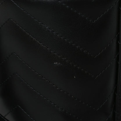 Gucci Calfskin Matelasse Large GG Marmont Vanity Cosmetic Case Black 10 of 10