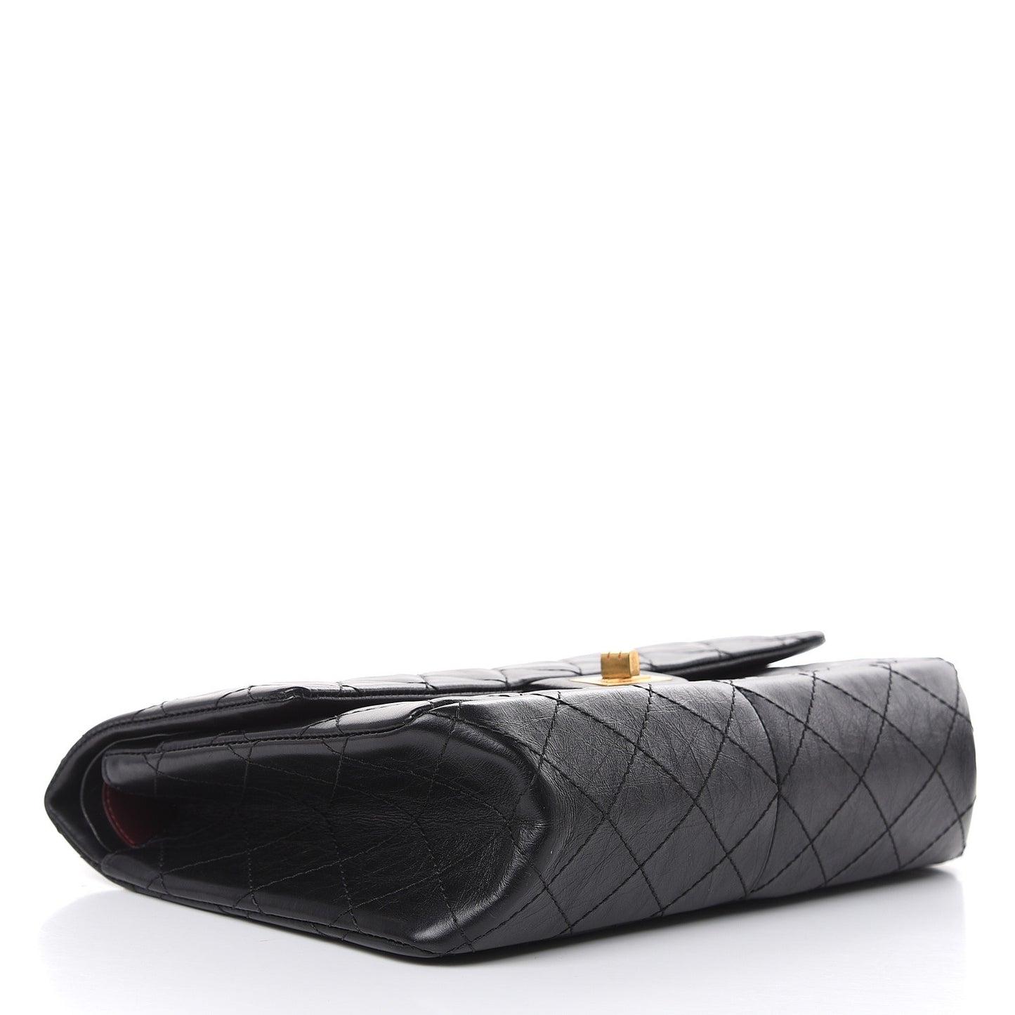 Aged Calfskin Quilted 2.55 Reissue 226 Flap Black