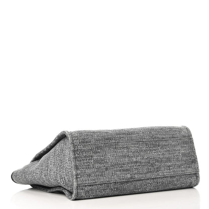 Chanel Canvas Large Deauville Tote Charcoal 4 of 7