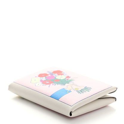 Hermes Swift Bouquet Calvi Duo Card Case White Multicolor 4 of 8