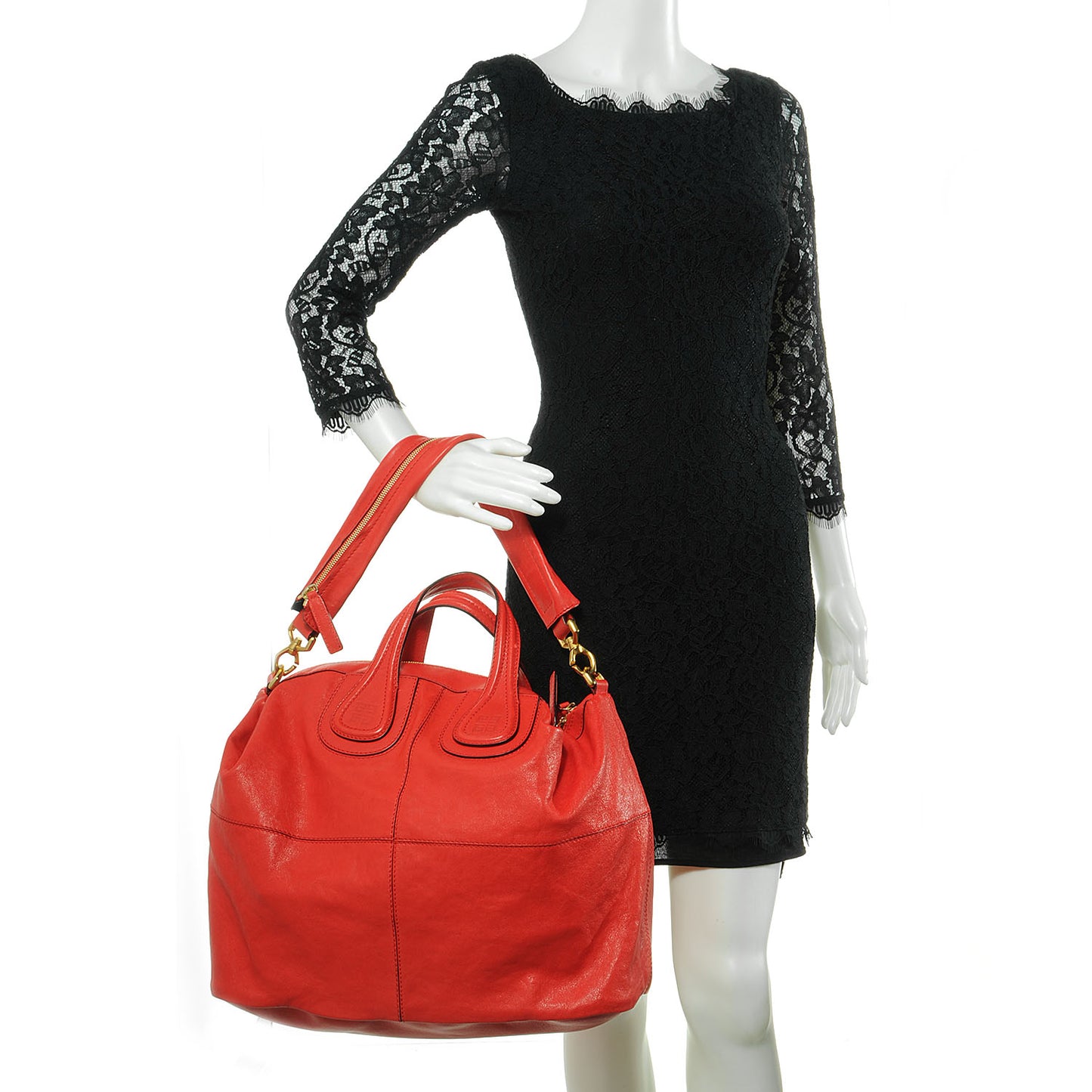 Leather Large Nightingale Red