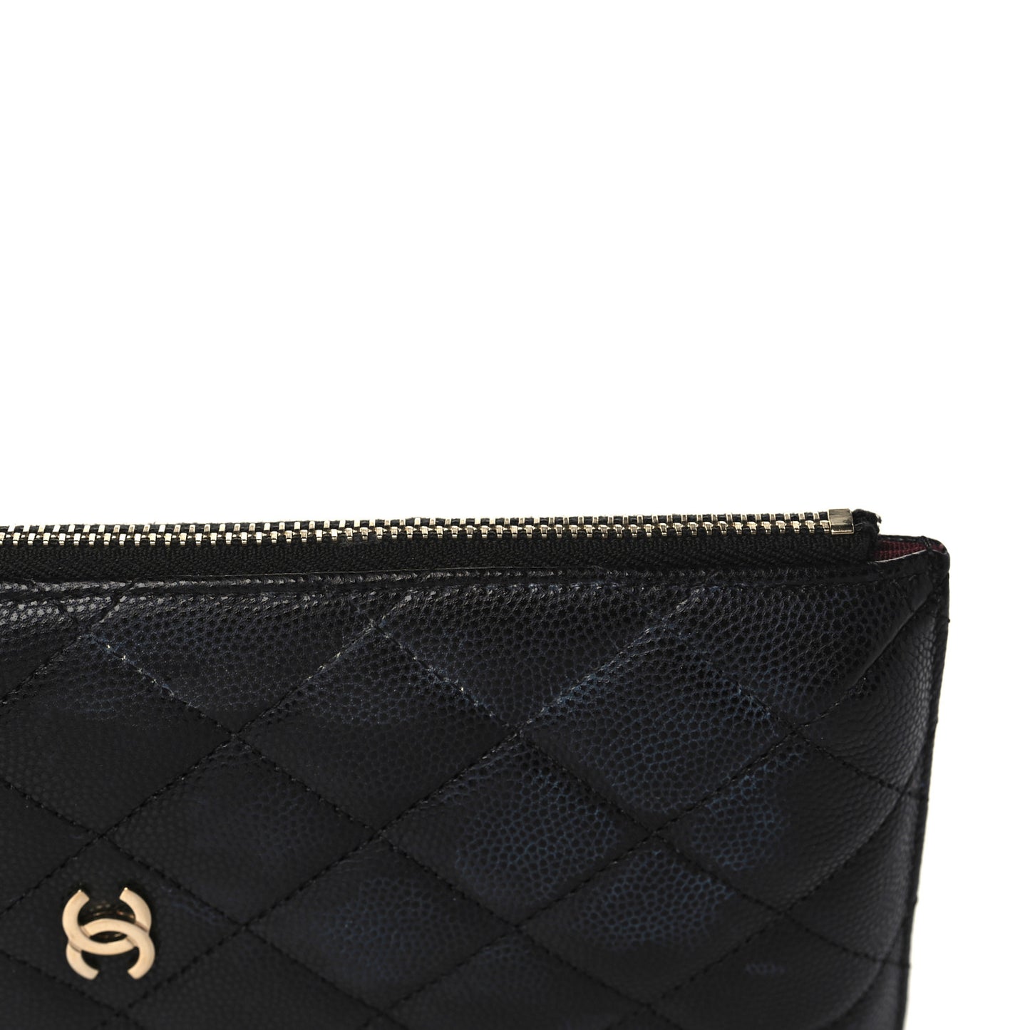 Caviar Quilted Classic iPhone Pouch Black