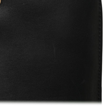 Burberry Smooth Calfskin 1983 Knight Check Link Shoulder Bag Black 9 of 9
