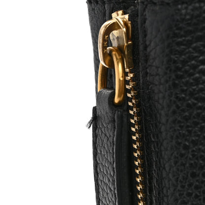 Alexander McQueen Pebbled Calfskin Skull Padlock Tote Black 10 of 11