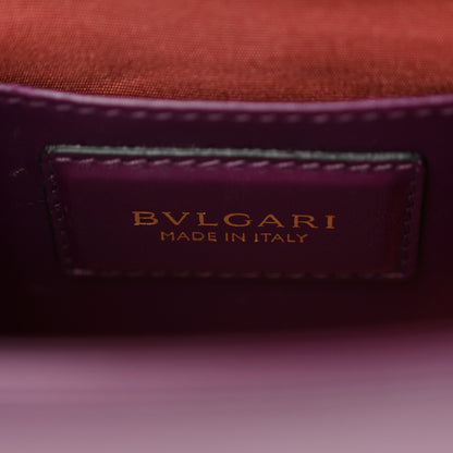 Bulgari Calfskin Small Serpenti Forever Snake Strap Crossbody Bag Purple 7 of 10