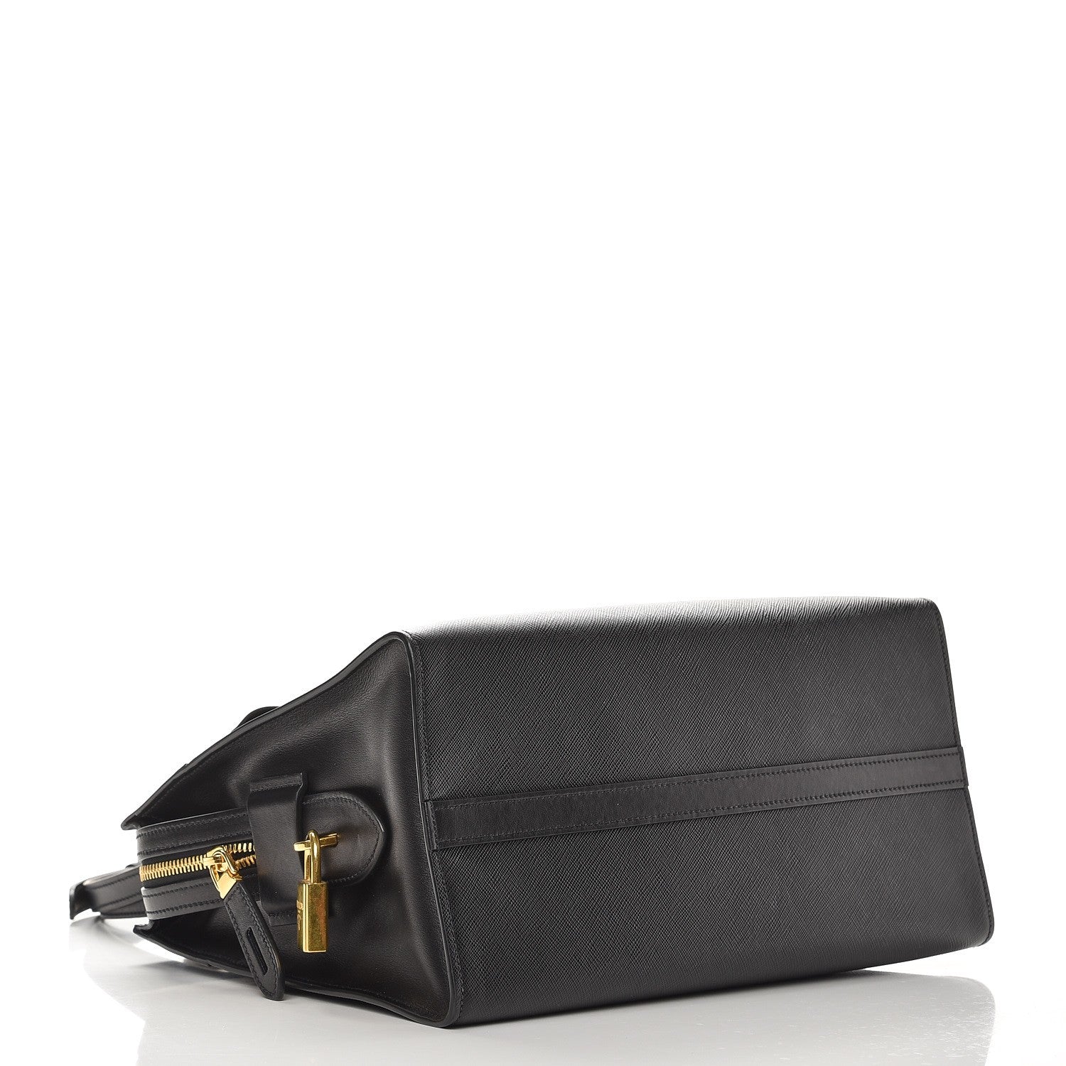 Prada Saffiano City Calfskin Medium Esplanade Tote Black 5 of 8