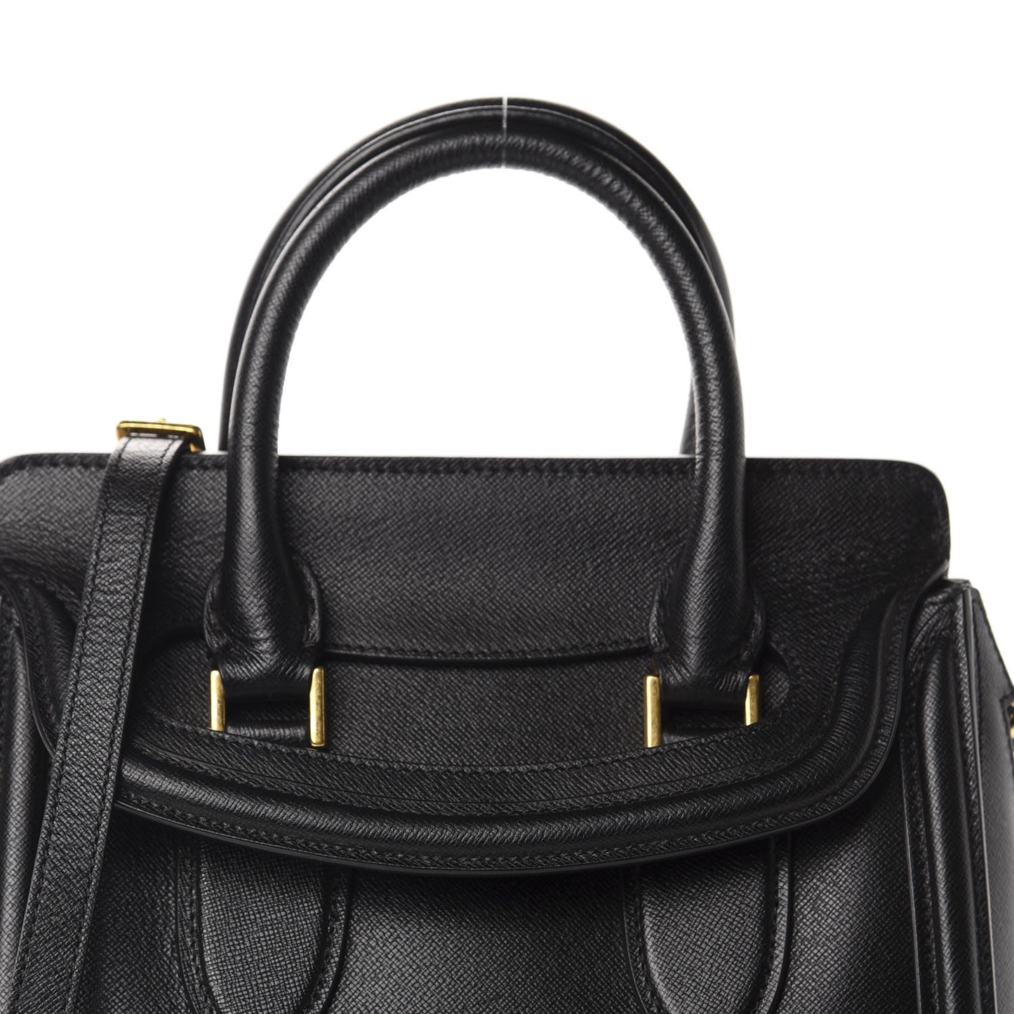 Grained Calfskin Large Heroine Black