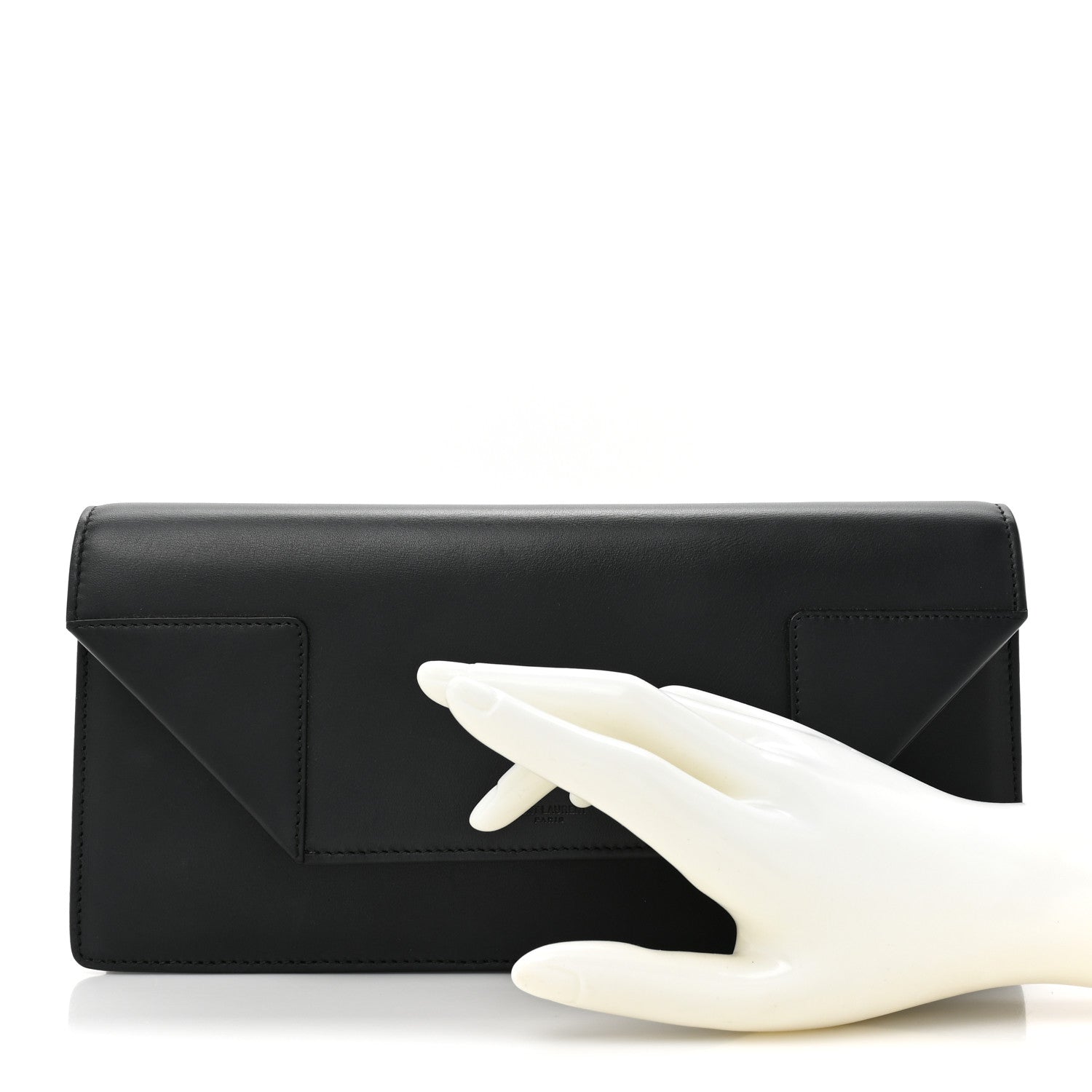 Saint Laurent Calfskin Classic Betty Clutch Black 2 of 13