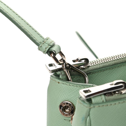 Prada Saffiano Lux Small Galleria Double Zip Tote Acquamarina 25 of 25