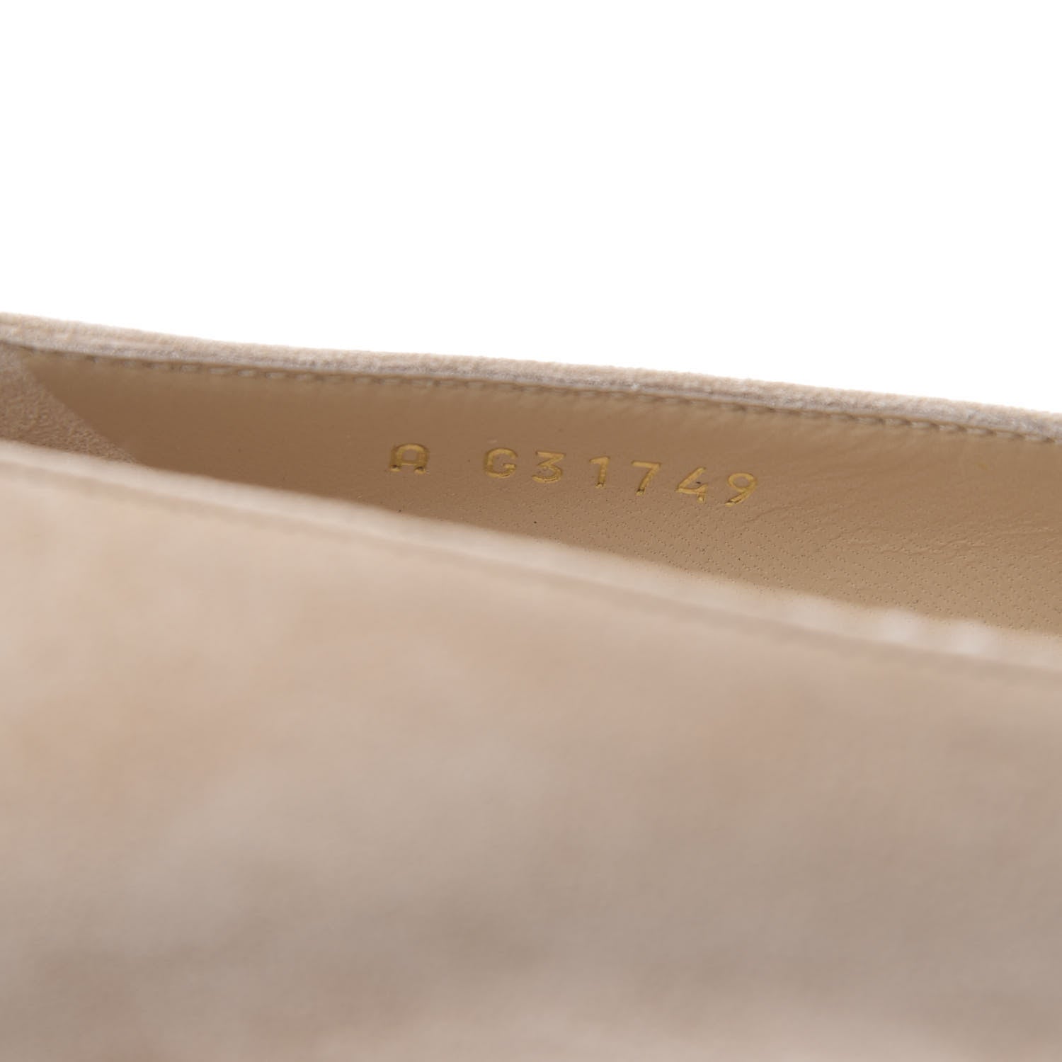 Chanel Suede Satin Cap Toe Low Heel Pumps 39.5 Beige Black 10 of 11