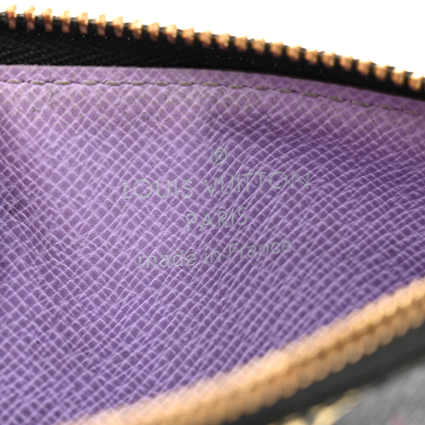 Monogram Multicolor Key Pouch Black Violet