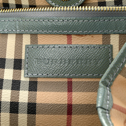 Burberry Haymarket Check Small Canterbury Tote Eucalyptus Grey 7 of 12