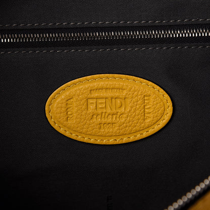Fendi Cuoio Romano Selleria Metal Stitch Stamp Patch Belt Bag Sunflower 6 of 10