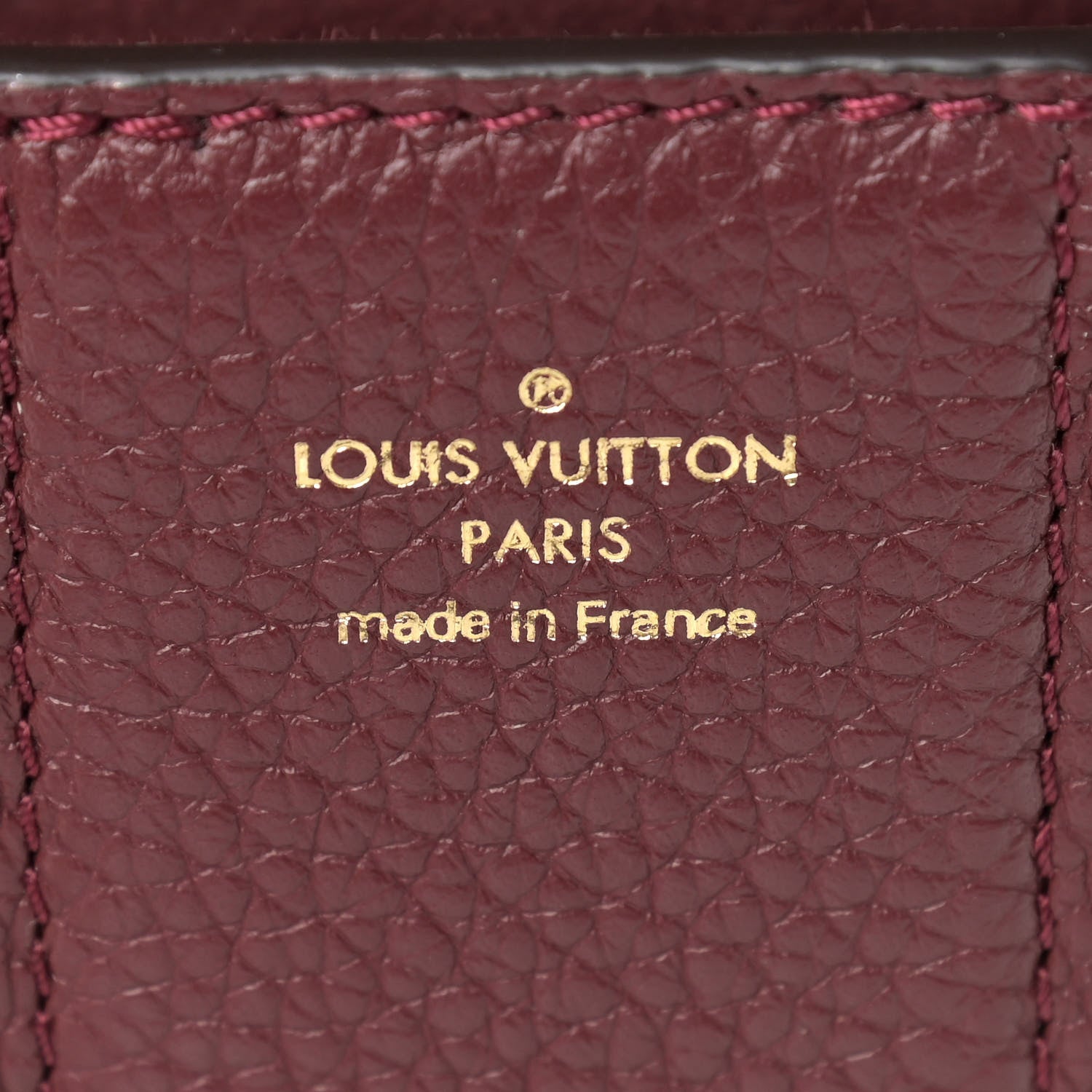 Louis Vuitton Damier Ebene Cuir Taurillon Wight Bordeaux 6 of 12