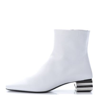 Balenciaga Sheepskin Typo Ankle Booties 37 White 1 of 11