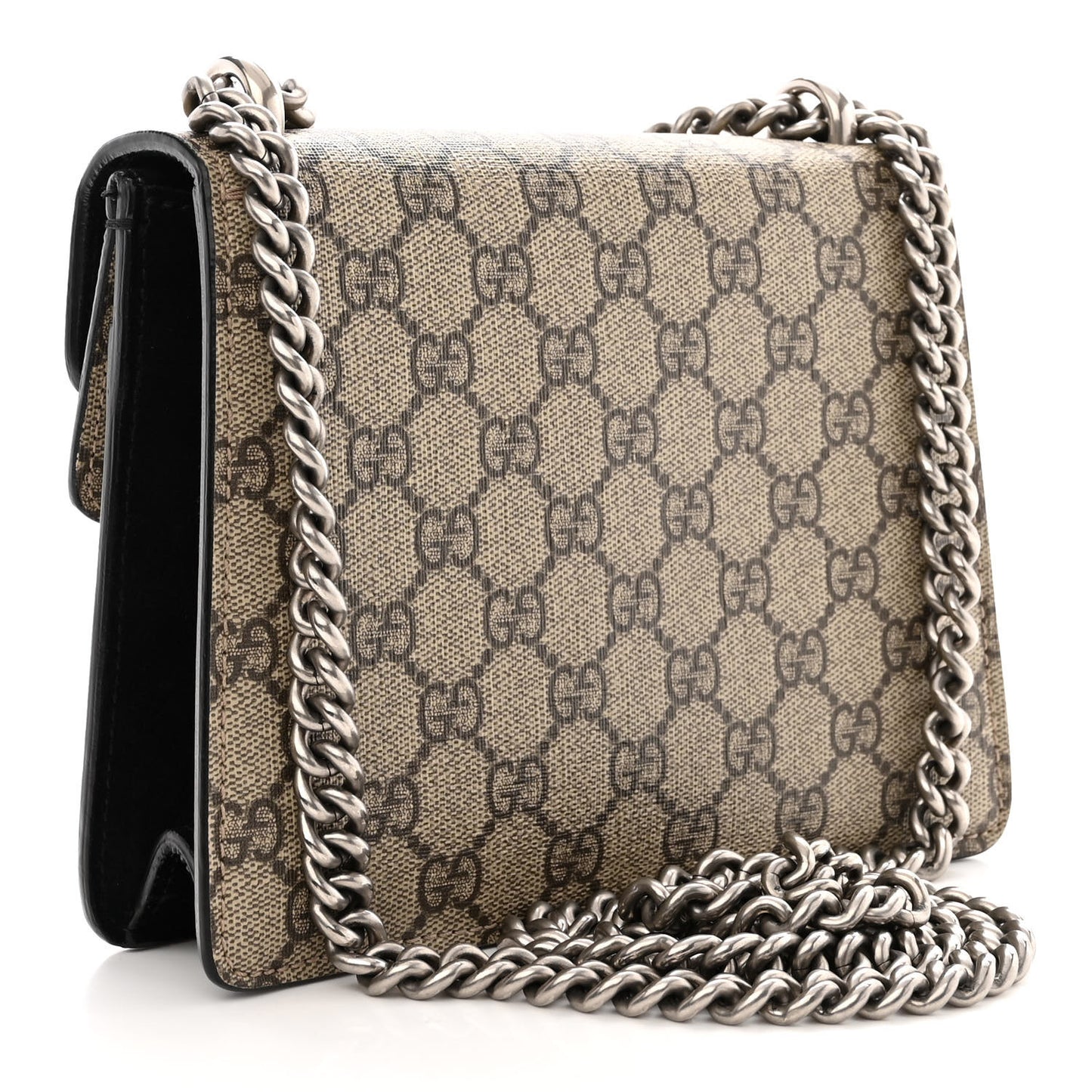 GG Supreme Monogram Mini Dionysus Shoulder Bag Black