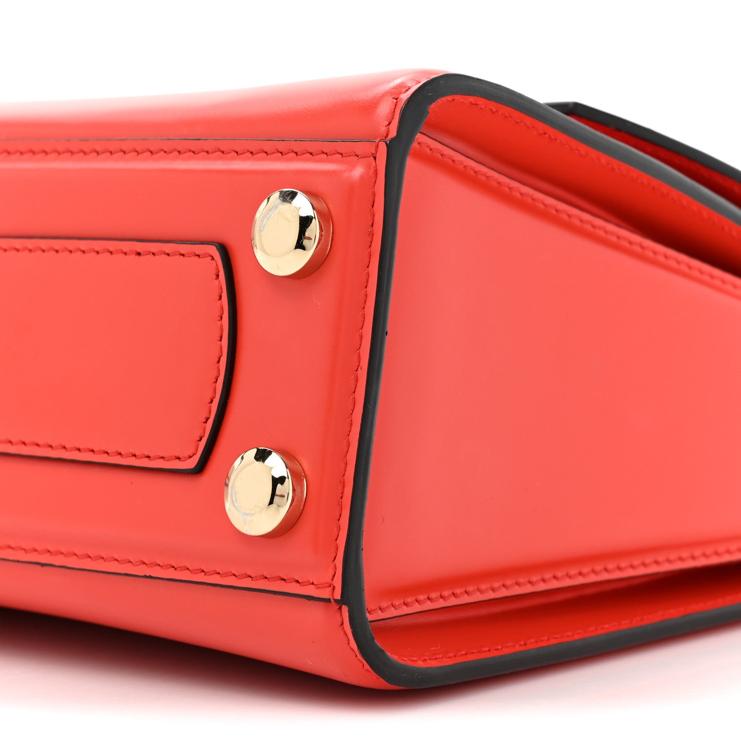 Salvatore Ferragamo SALVATORE FERRAGAMO Calfskin Gancini Mini Boxyz Red 8 of 15