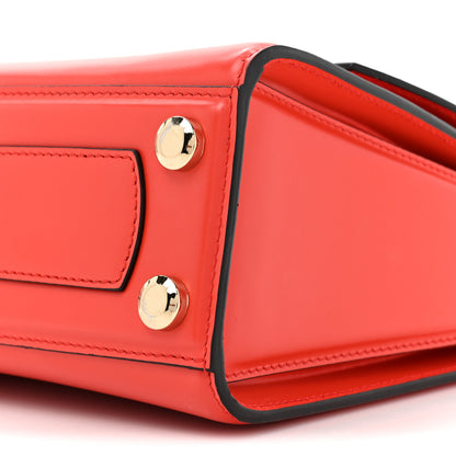 Salvatore Ferragamo SALVATORE FERRAGAMO Calfskin Gancini Mini Boxyz Red 8 of 15