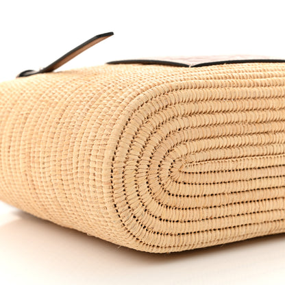 Loewe Raffia Square Small Basket Tote Bag Natural Tan 9 of 11