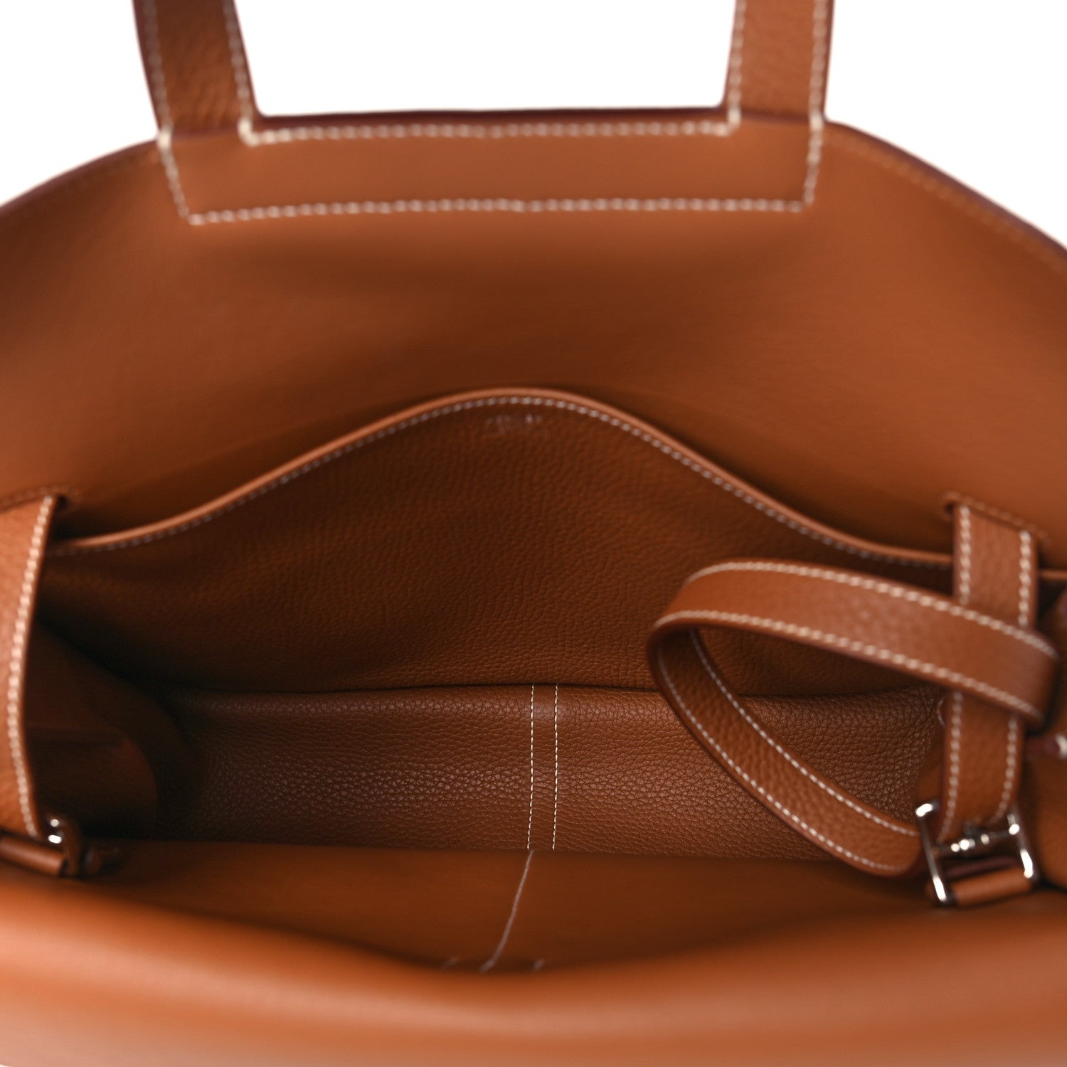 Hermes Taurillon Clemence Halzan 31 Gold 5 of 10