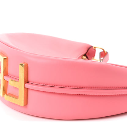 Fendi Vitello Grace Matte Small Fendigraphy Hobo Bag Pink Dalia 10 of 10