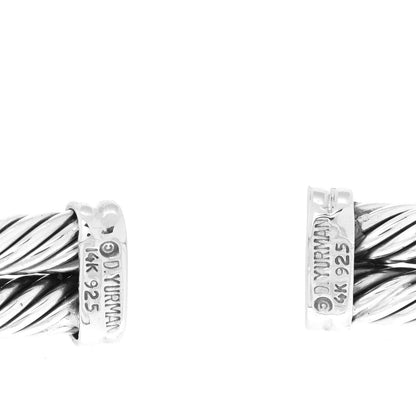 David Yurman Sterling Silver 14K Yellow Gold Tourmaline Iolite Renaissance Cable Choker Necklace 4 of 4