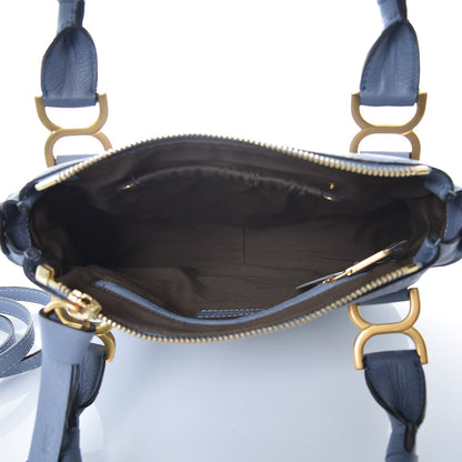 Chloe Calfskin Small Marcie Satchel Washed Blue 5 of 7