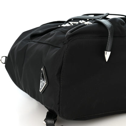 Prada Nylon New Vela Studded Backpack Black 9 of 11