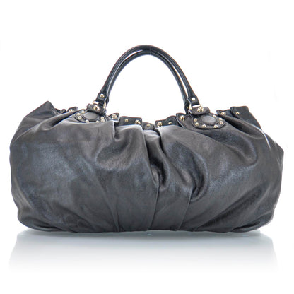 Gucci Leather Studded Pelham Tote Black 1 of 9