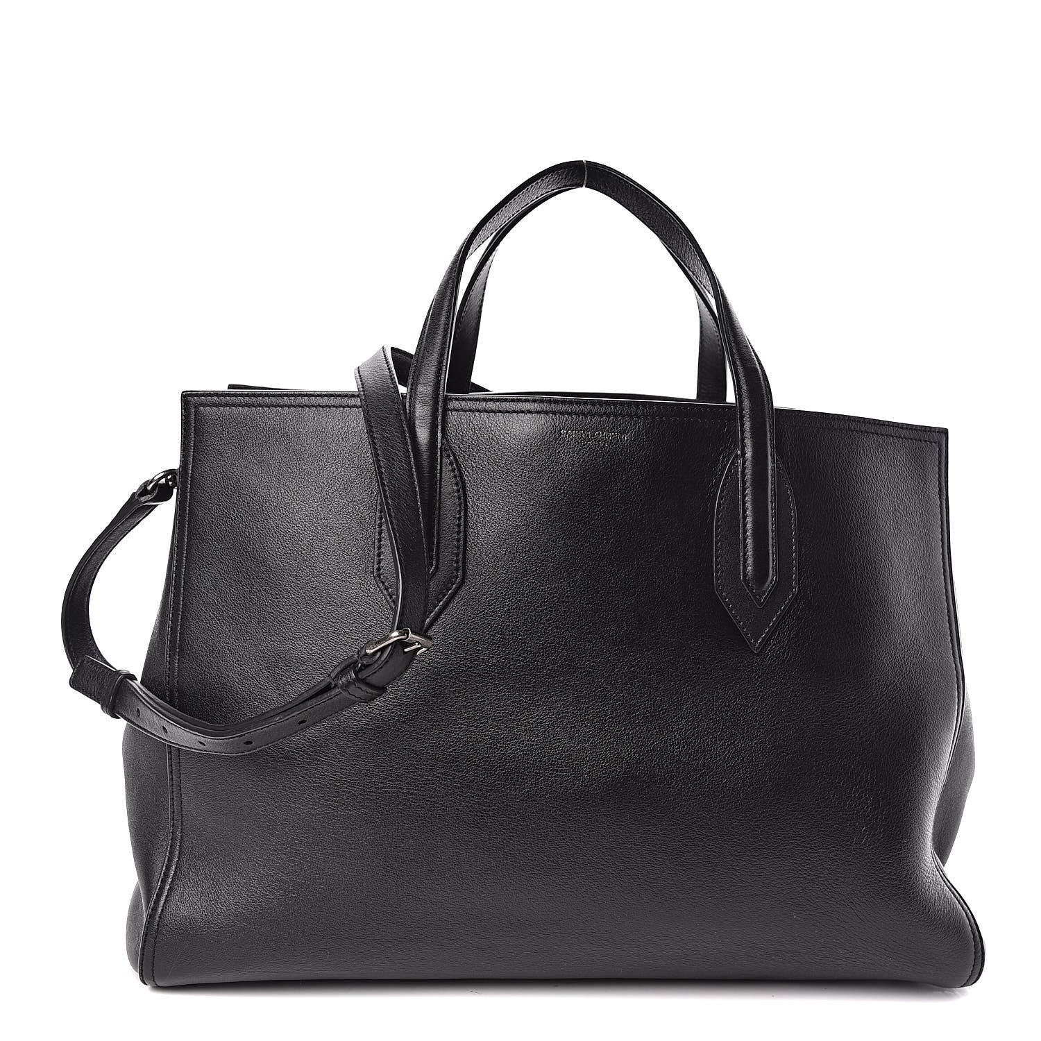 Saint Laurent Calfskin Medium Amber Tote Black 1 of 12