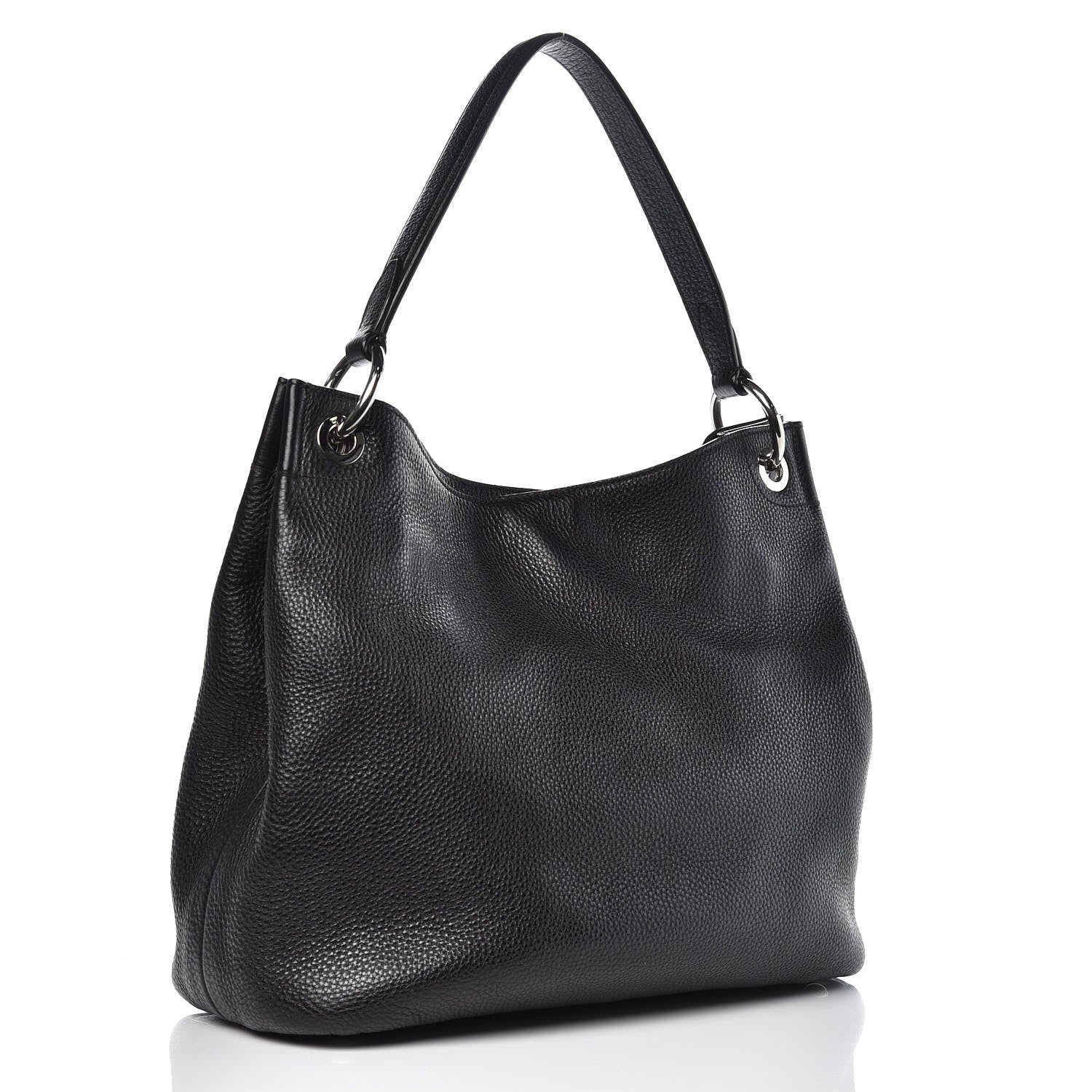 Prada Vitello Daino Hobo Black 3 of 7