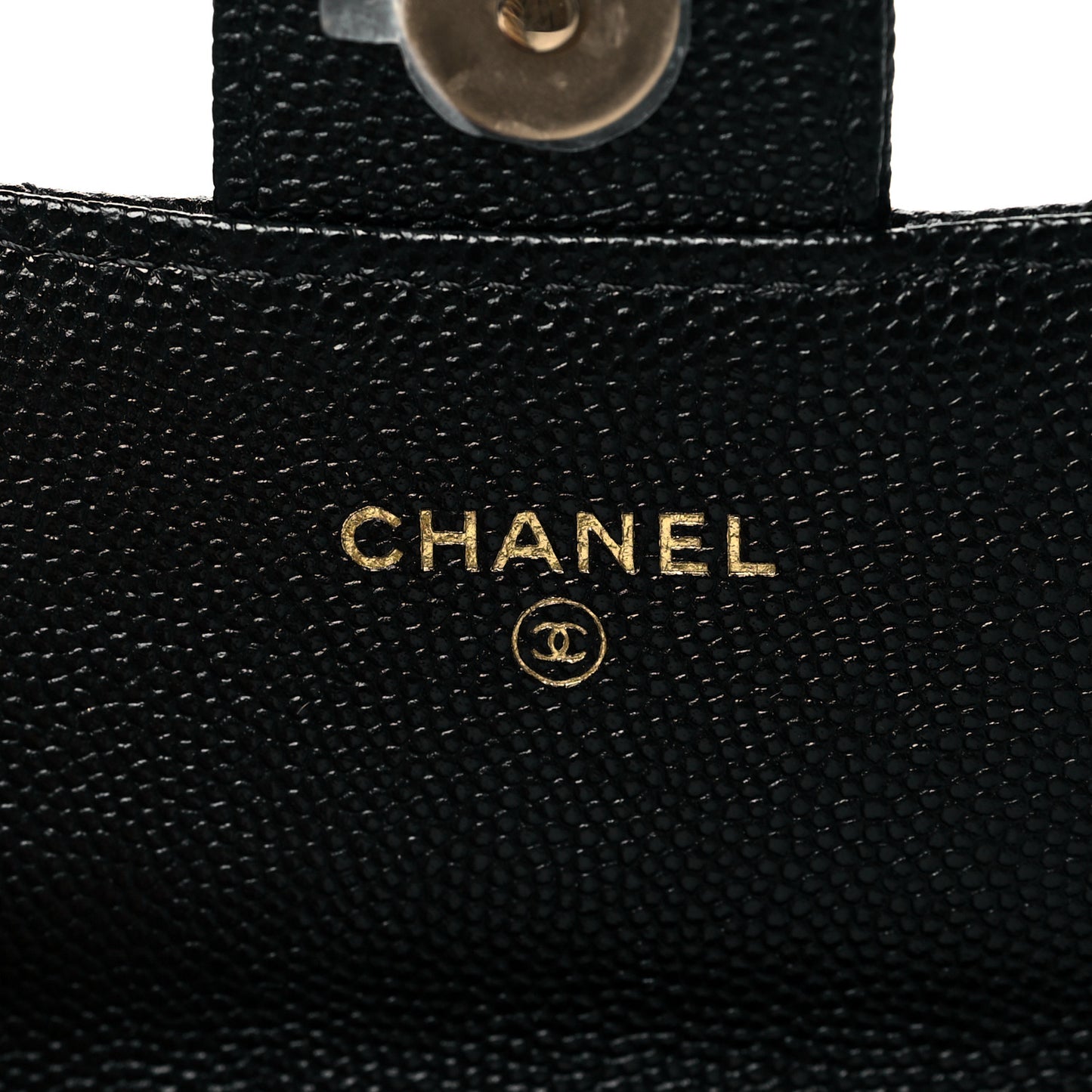 Caviar Quilted Mini Chain Bag Black