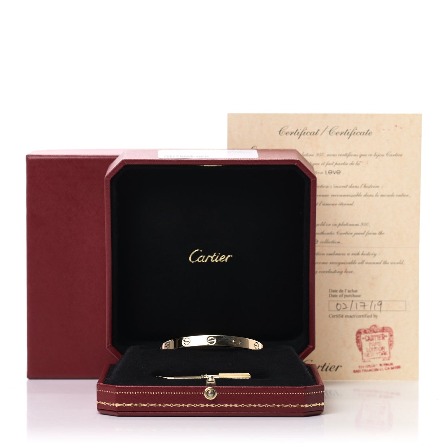 18K Yellow Gold LOVE Bracelet 16