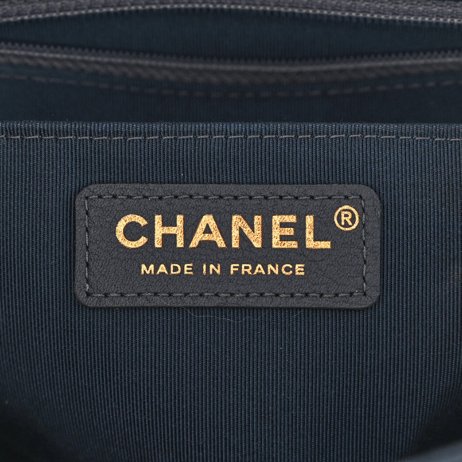 Chanel Calfskin Quilted Medium Daily Chevron Flap Navy Blue 6 of 11