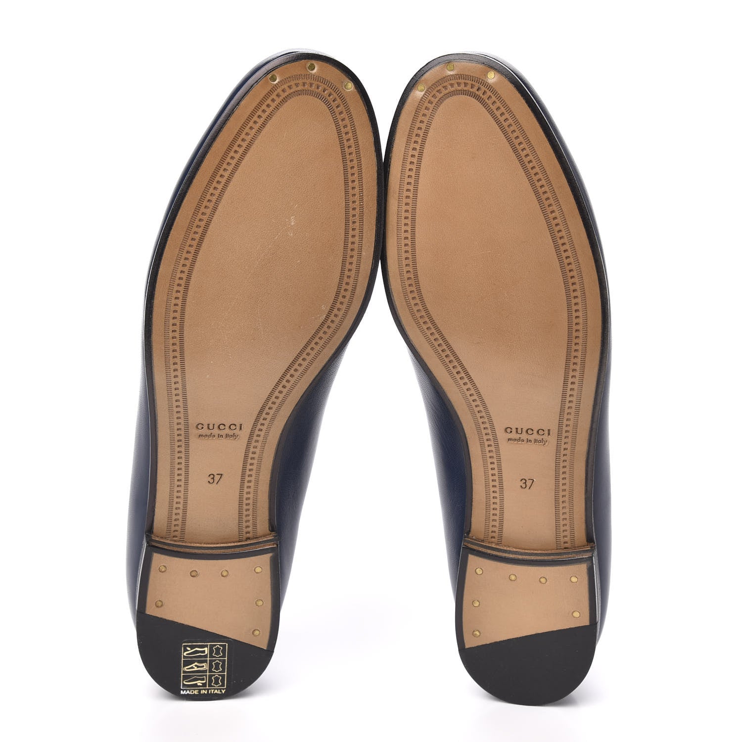 Gucci Malaga Kid Womens Jordaan Loafers 37 Blue Agata 5 of 9