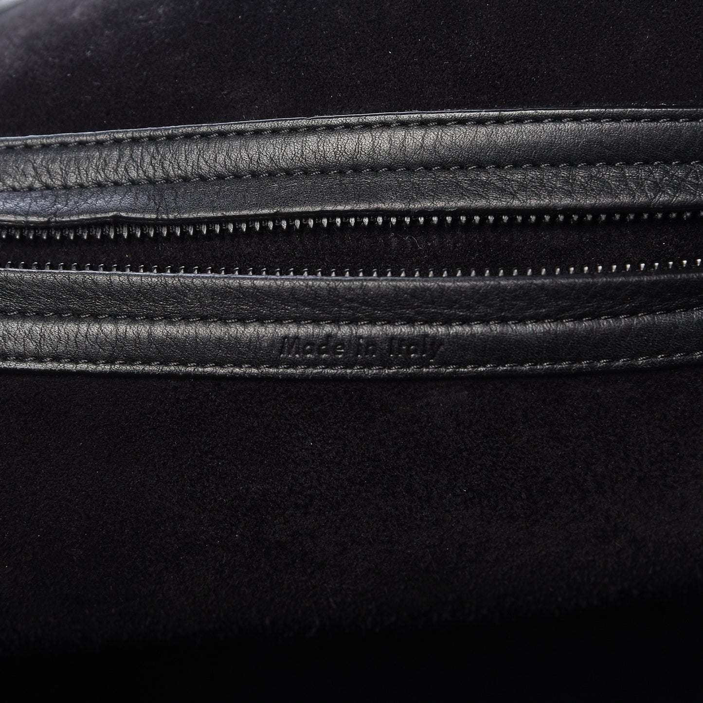Supple Calfskin Medium Phantom Luggage Black