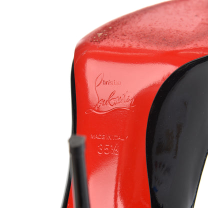 Christian Louboutin Patent Decollete 554 100 Pumps 35.5 Black 6 of 12